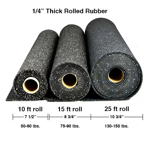 Rubber Flooring Rolls Geneva 1/4 Inch 10% Color Per SF 8 Rubber Flooring Rolls Geneva 1/4 Inch 10% Color Per SF - Image 6