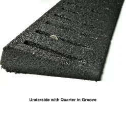 Reducer For DBTile And Max Playground Tile Black 2.5 X 48x8 Inch 20 Reducer For DBTile And Max Playground Tile Black 2.5 X 48x8 Inch -Greatmats Shop 25in rubber reducer groove thick black.jpg