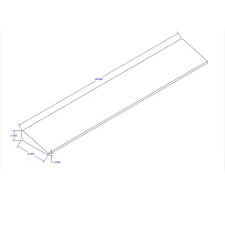 Reducer For DBTile And Max Playground Tile Black 2.5 X 48x8 Inch 27 Reducer For DBTile And Max Playground Tile Black 2.5 X 48x8 Inch -Greatmats Shop 25in standard reducer.jpg