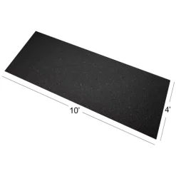 Rubber Flooring Roll Greatmats 1/4 Inch Black 10 LF