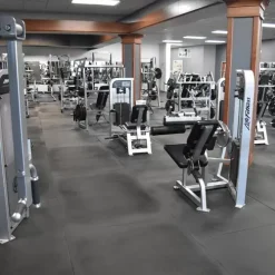 Fitness Rubber Mat Trued Black 18 Mm X 47x71 Inches -Greatmats Shop 4x6 fitness rubber floor mat diamond black gym machines.jpg