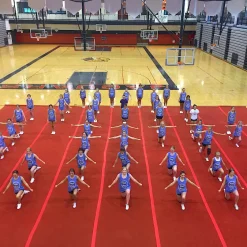 Cheerleading Mats 6x42 Ft X 2 Inch Poly Flexible Roll - Select