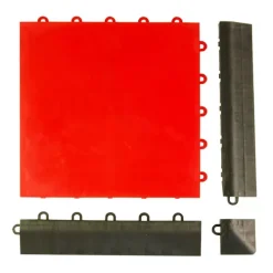 Court Floor Tile Flat Top 5/8 Inch X 1x1 Ft. 24 Court Floor Tile Flat Top 5/8 Inch X 1x1 Ft. -Greatmats Shop court flat red border.jpg