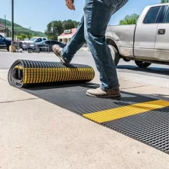 CrossLine Covid-19 Matting 3 X 80 Ft Roll -Greatmats Shop crossline unroll distancing mat.jpg