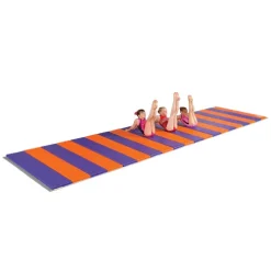 Gymnastic Mat 5x10 Ft X 2.5 Inch V2 10 Gymnastic Mat 5x10 Ft X 2.5 Inch V2 -Greatmats Shop custom gym mats purple orange 10x2.jpg 1
