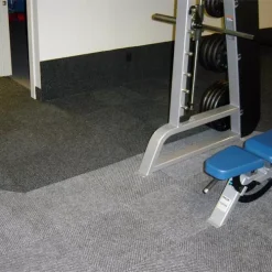 Diagonal Heavy Duty Carpet Tile 1/2 Inch X 19.69x19.69 Inches 20 Per Carton -Greatmats Shop diagonal heavy duty carpet tile charcoal gray hallway.jpg