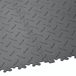 SupraTile Diamond Pattern Black / Grays 4.5 Mm X 20x20 Inches