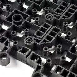 Wearwell ErgoDeck HD Open Black 18 X 18 Inch Tile -Greatmats Shop ergodeck heavy duty open interlock underside.jpg