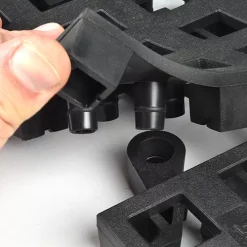 Wearwell ErgoDeck HD Open Black 18 X 18 Inch Tile -Greatmats Shop ergodeck heavy duty open interlock.jpg