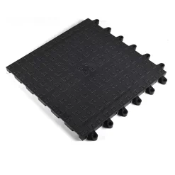 Wearwell ErgoDeck HD Solid Black 18 X 18 Inch Tile -Greatmats Shop ergodeck heavy duty solid angle full.jpg