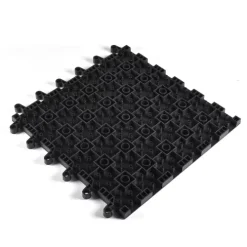 Wearwell ErgoDeck HD Solid Black 18 X 18 Inch Tile -Greatmats Shop ergodeck heavy duty solid full angle underside.jpg
