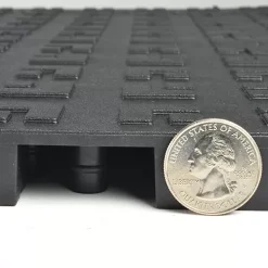 Wearwell ErgoDeck HD Solid Black 18 X 18 Inch Tile -Greatmats Shop ergodeck heavy duty solid thickness.jpg