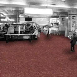 Fine Print Carpet Tile 1x1 Meter -Greatmats Shop fine print burgundy 05 main.jpg