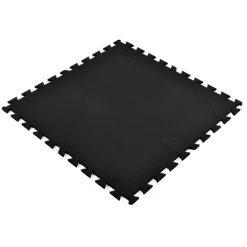 Geneva Rubber Tile Black 1/2 Inch X 3x3 Ft.