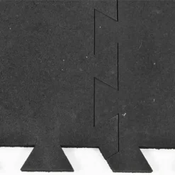 Geneva Rubber Tile Black 1/2 Inch X 3x3 Ft. -Greatmats Shop geneva black interlock closed.jpg