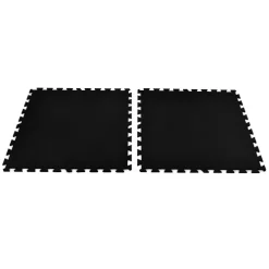 Geneva Rubber Tile Black 1/2 Inch X 3x3 Ft. -Greatmats Shop geneva black two tiles.jpg