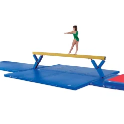 Gymnastics Competition Landing Mats Blue 6 X 15.5 Ft X 12 Cm Quad Fold