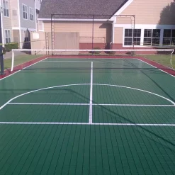 HomeCourt Sport Tile 1/2 Inch X 1x1 Ft. -Greatmats Shop homecourt tile install red green tennis.jpg