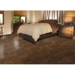 Leather PVC Floor Tile Colors 6 Tiles 5mm X 20x20 Inches -Greatmats Shop homestyle leather bedroom floor.jpg