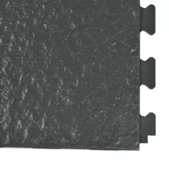 Slate Floor Tile Black Or Graphite 6 Tiles 5 Mm X 20x20 Inches -Greatmats Shop homestyle slate black two interlock corner.jpg