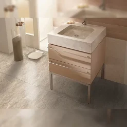 HomeStyle Stone Series Floor Tile 6 Tiles 5 Mm X 20.5x20.5 Inches -Greatmats Shop homestyle stone tiles bathroom install.jpg