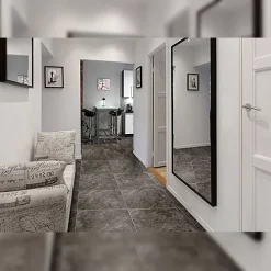 HomeStyle Stone Series Floor Tile 6 Tiles 5 Mm X 20.5x20.5 Inches -Greatmats Shop homestyle stone tiles hallway install.jpg