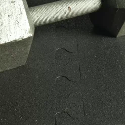 Rubber Tile Interlocking Sport Black 3/8 Inch X 2x2 Ft. -Greatmats Shop interlocking rubber floor tile dumbbell.jpg