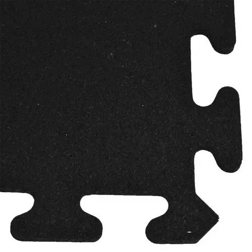 Interlocking Rubber Tile Gmats Black 3/8 Inch X 2x2 Ft. 4 Interlocking Rubber Tile Gmats Black 3/8 Inch X 2x2 Ft. - Image 2