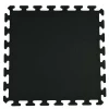 Rubber Tile Interlocking Sport Black 3/8 Inch X 2x2 Ft. -Greatmats Shop interlocking rubber flooring tile black38 full tile.jpg 1
