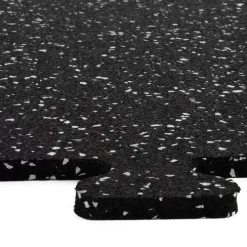 Interlocking Rubber Floor Tiles Gmats Light Gray 3/8 Inch X 2x2 Ft. -Greatmats Shop interlocking rubber tile 2x2ft sport 10lg edge.jpg