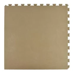 Leather PVC Floor Tile Colors 6 Tiles 5mm X 20x20 Inches -Greatmats Shop leather floor tiles buck.jpg