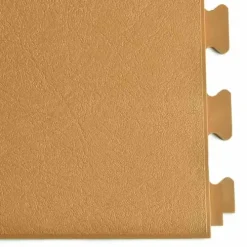 Leather PVC Floor Tile Colors 6 Tiles 5mm X 20x20 Inches -Greatmats Shop leather floor tiles camel corner.jpg
