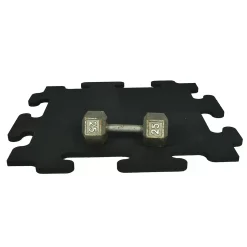 Mega Lock Rubber Tile Black 3/4 Inch X 30x30 Inches