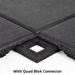 UltraTile Rubber Weight Floor Standard Colors 1 Inch X 2x2 Ft. With Quad Blok -Greatmats Shop one inch rubber mats quad blok 3 tiles joined.jpg 1