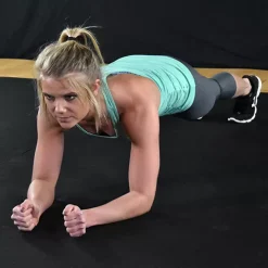 Plyometric Rubber Roll Geneva 3/8 Inch Black Per SF 26 Plyometric Rubber Roll Geneva 3/8 Inch Black Per SF -Greatmats Shop plyometric rubber woman planking.jpg