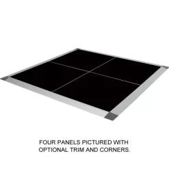 Portable Dance Floor Seamless Solid Color Cam Lock 1/2 Inch X 3x4 Ft. 10 Portable Dance Floor Seamless Solid Color Cam Lock 1/2 Inch X 3x4 Ft. -Greatmats Shop portable dance panels seamless solid blk.jpg 1