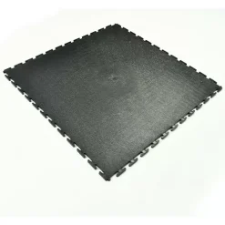 Smooth Top PVC Interlocking Black Ever 1/4 Inch X 20x20 Inches -Greatmats Shop pvc smooth ever black fullang.jpg