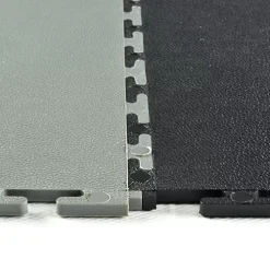 Smooth Top PVC Interlocking Black Ever 1/4 Inch X 20x20 Inches -Greatmats Shop pvc smooth ever black intcon.jpg