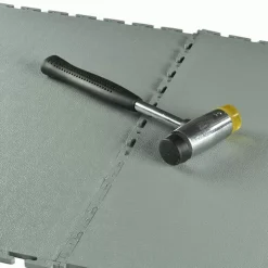 Smooth Top PVC Interlocking Grays Ever 1/4 Inch X 20x20 Inch -Greatmats Shop pvc smooth ever gray mallet.jpg
