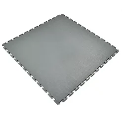 Smooth Top PVC Interlocking Grays Ever 1/4 Inch X 20x20 Inch -Greatmats Shop pvc smooth ever light gray fullang.jpg