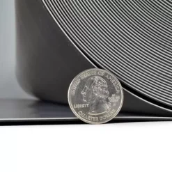 Greatmats Reversible Dance Full Roll Black/Gray 5.25 X 131 Ft. -Greatmats Shop reversible full roll blk gry roll thickness.jpg 1