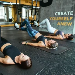 Rubber Flooring Rolls Geneva 1/2 Inch 10% Color Per SF