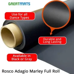 Rosco Adagio Marley Full Roll 5.25 Ft. X 101 Ft. -Greatmats Shop rosco adagio marley full roll infographic.jpg