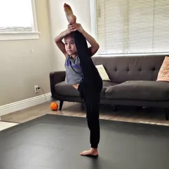 Rosco Dance Floor Reversible Full Roll 5.25 X 131.3 Ft. -Greatmats Shop rosco reversible marley black leona 500.jpg 1