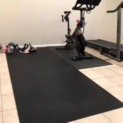 Rubber Flooring Roll Greatmats 1/4 Inch Black 10 LF -Greatmats Shop rubber flooring rolls 4x10 black peloton.jpg