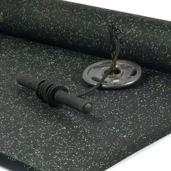 Rubber Flooring Roll Geneva 3/8 Inch 10% Color Per SF -Greatmats Shop rubber flooring rolls green forearm weight.jpg