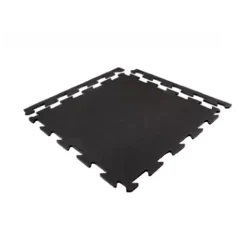 Rubber Tile Interlocks With Borders Black 1/4 Inch X 25x25 Inches Pacific -Greatmats Shop rubber tile interlocks black full ang borders.jpg 1
