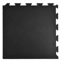 Rubber Tile Interlocks With Borders Black 8mm X 25x25 Inches Pacific -Greatmats Shop rubber tile interlocks black full tile with border.jpg