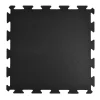 Rubber Tile Interlocks With Borders Black 1/4 Inch X 25x25 Inches Pacific -Greatmats Shop rubber tile interlocks black full tile.jpg 1