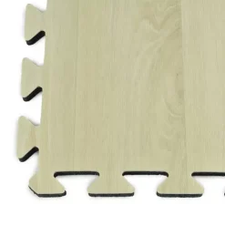 Rustic Wood Grain Trade Show Corner Tile 1/2 Inch X 24x24 Inches Beveled Edges